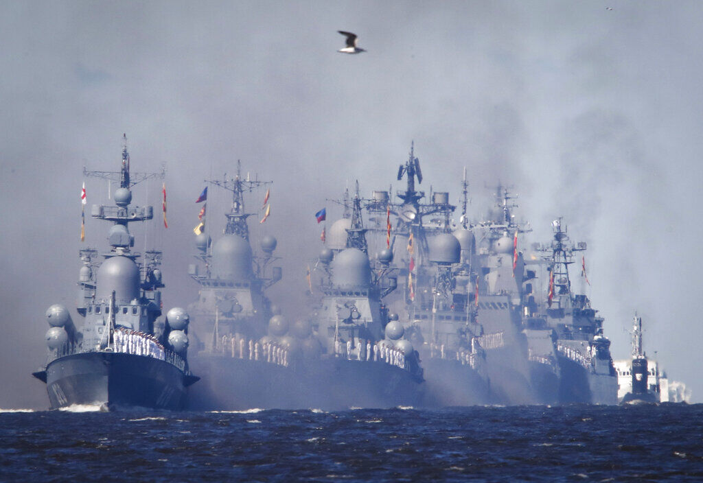 APTOPIX Russia Navy Day